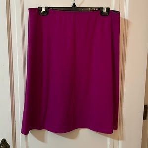 Marc Cain elastic waist , lined, wool skirt. Fushsia.